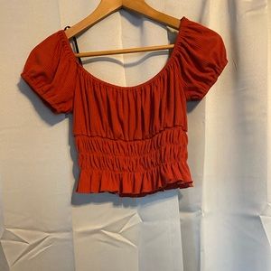 Forever 21 burnt orange crop top